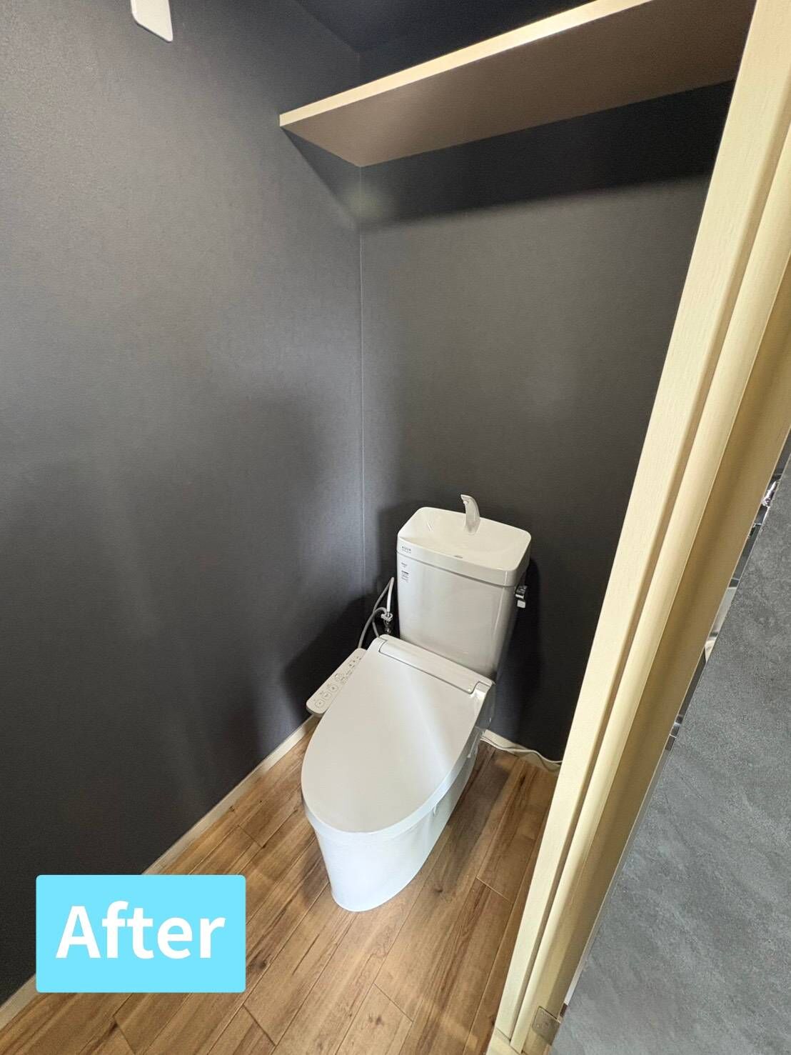 トイレ壁紙天井クロス交換工事